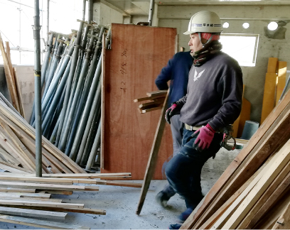 型枠解体仕事について